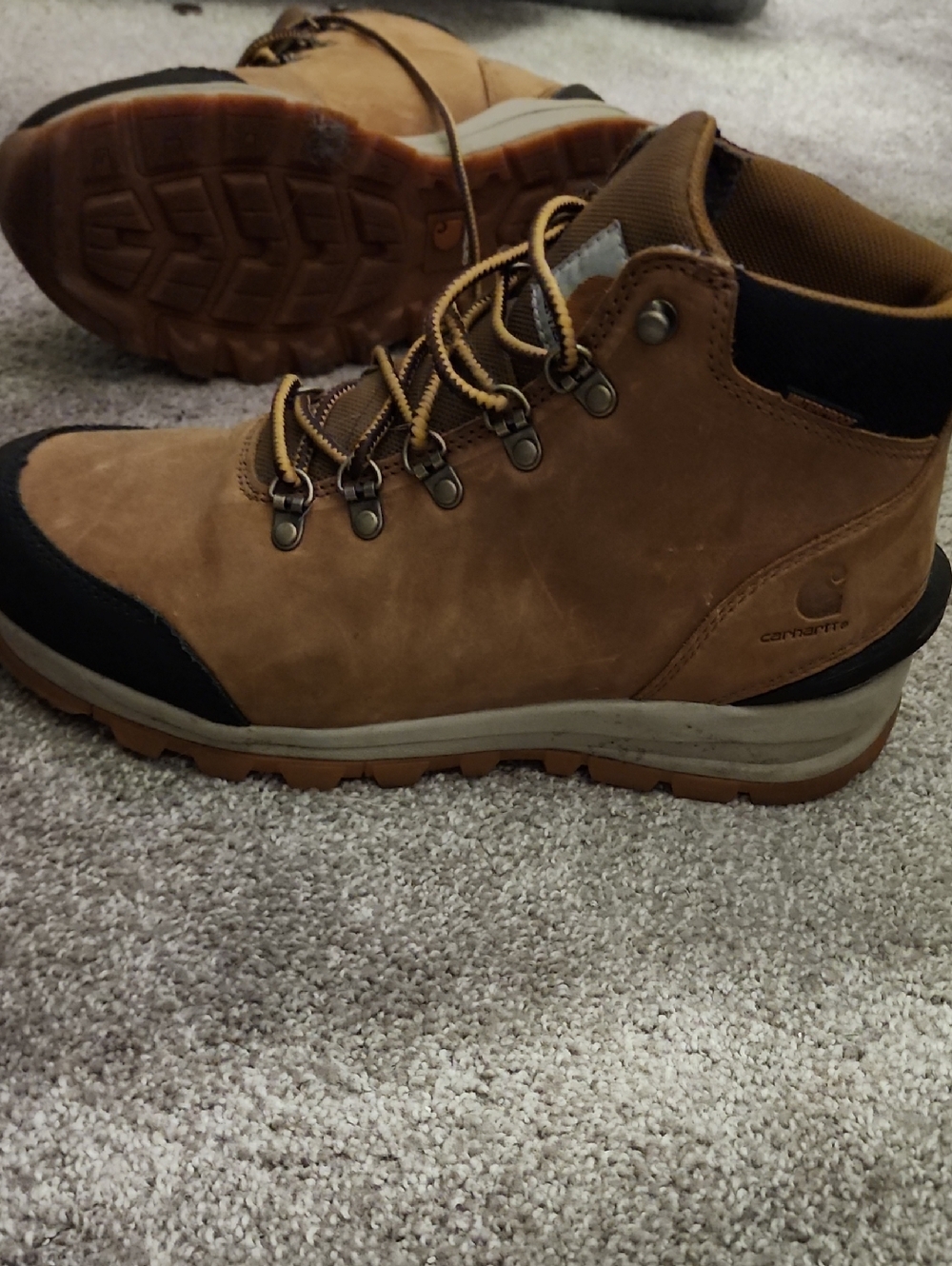 Carhartt Tan/Brown Men's Lace-Up Leather Work Boots